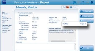 Refractive treatment Report