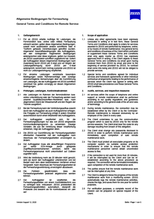 General Terms and Conditions for Remote Serviceのプレビュー画像