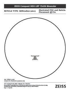 ZEISS Conquest HDX LRP 15x56 Reticleのプレビュー画像