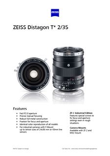 ZEISS Distagon T* 2/35のプレビュー画像