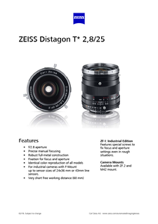 ZEISS Distagon T* 2.8/25のプレビュー画像