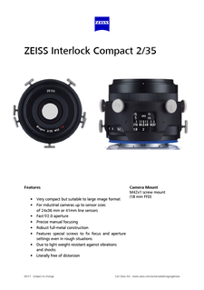 ZEISS Interlock Compact 2/35のプレビュー画像