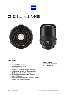 ZEISS Interlock 1.4/35のプレビュー画像