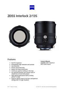 ZEISS Interlock 2/135のプレビュー画像