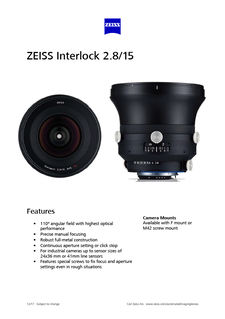 ZEISS Interlock 2.8/15のプレビュー画像