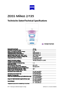 ZEISS Milvus 2/135のプレビュー画像