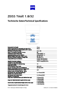 ZEISS Touit 1.8/32のプレビュー画像