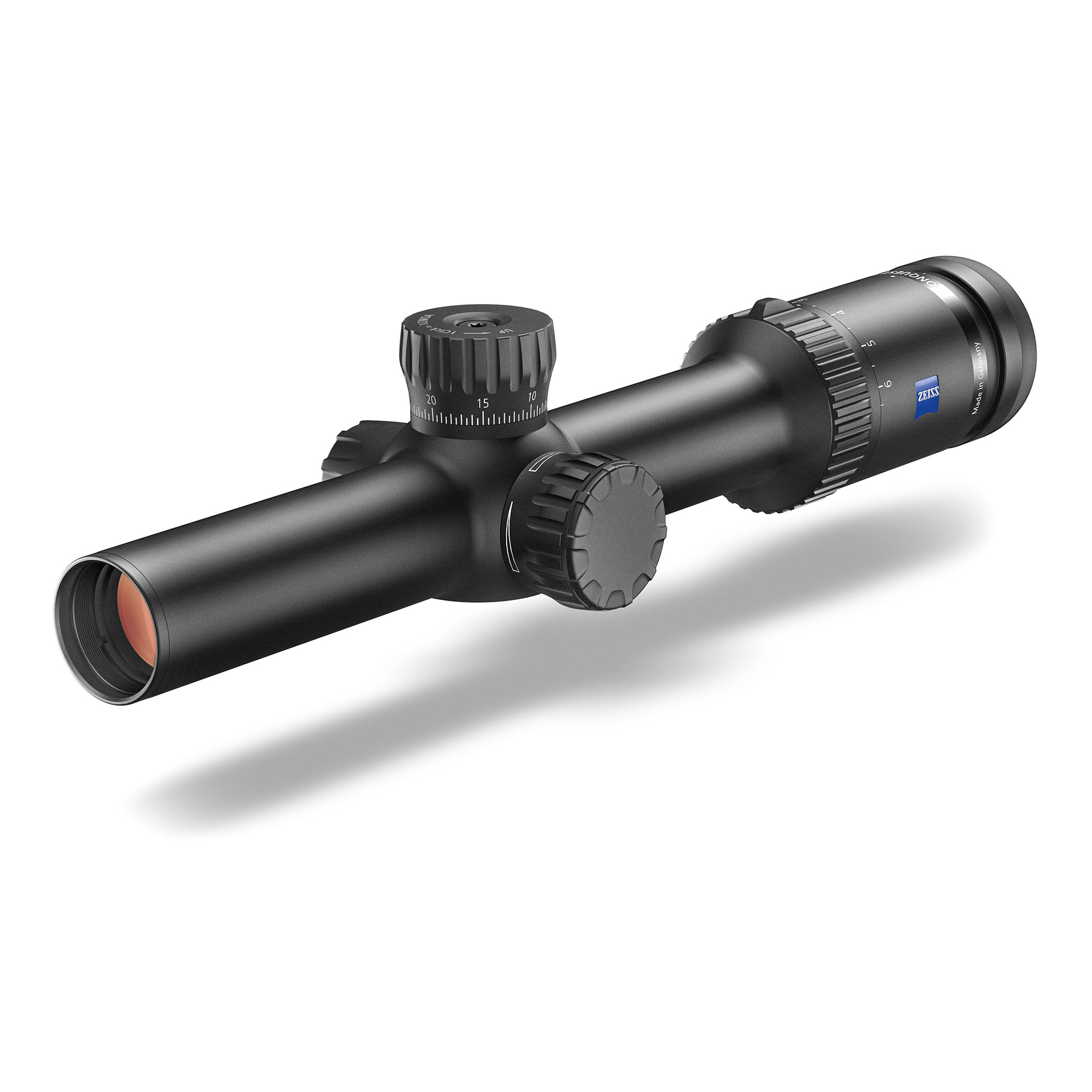 ZEISS Conquest V6 1.1–6x24 riflescope with compact design and wide field of view for driven hunts.