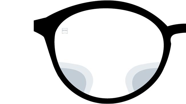 ZEISS SmartLife デジタルレンズの見え方。レンズを通した視界のイメージ。 