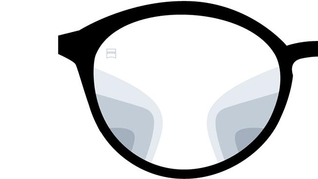 ZEISS Progressive Precision Plusレンズの見え方。画像は、レンズを通した光景のイメージです。