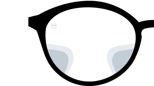 ZEISS SmartLife 遠近両用レンズ Superbの見え方。画像は、レンズを通した光景のイメージです。